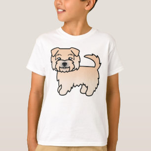 Camiseta Desenho De Cão De Cartoon Norfolk Terrier