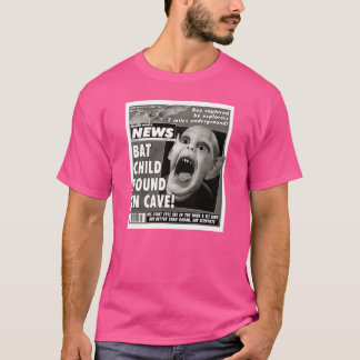 Camiseta Desenho de capa de tabloide de supermercado retrô 