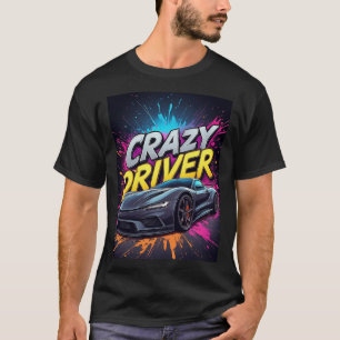 Camiseta Desenho de Carro Grafite de Velocidade Urbana de M