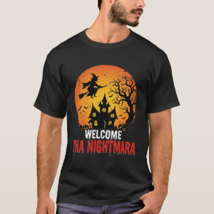 Camiseta Desenho de Casa Assombrada da Bruxa do Pesadelo de