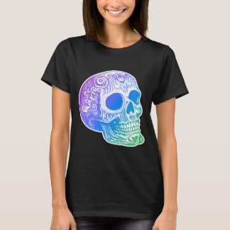 Camiseta Desenho de Caveira de Açúcar Gradiente Calaca Masc