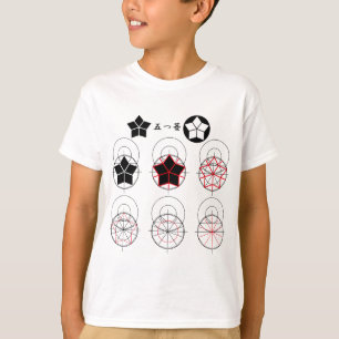 Camiseta Desenho de cinco diamantes divididos em dez