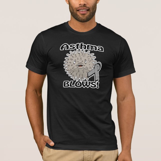 Camiseta Desenho de Conscientização sobre Asma (Frente)