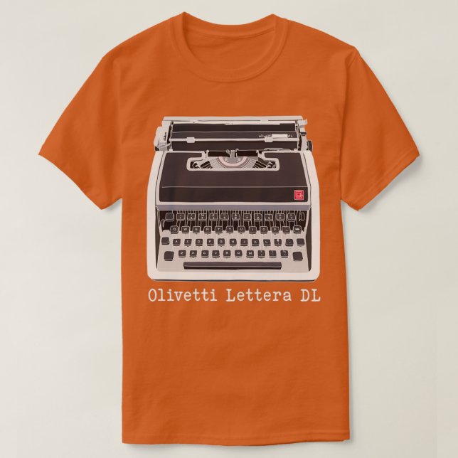 Camiseta Desenho de cor Olivetti Lettera DL (Frente do Design)