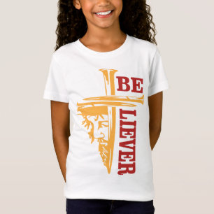 Camiseta Desenho de Cruz de Jesus com Prego – Cristão Poder