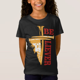 Camiseta Desenho de Cruz de Jesus com Prego – Cristão Poder
