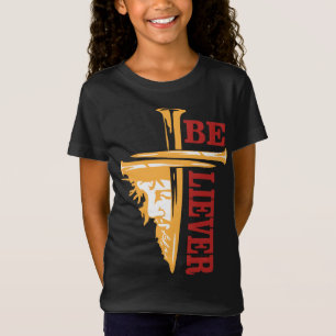 Camiseta Desenho de Cruz de Jesus com Prego – Cristão Poder