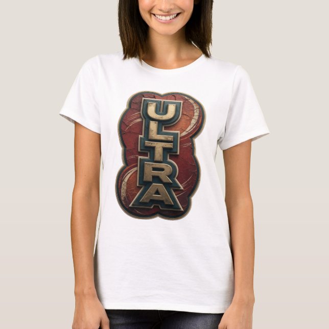Camiseta Desenho de declaração Cool Gold ULTRA (Frente)