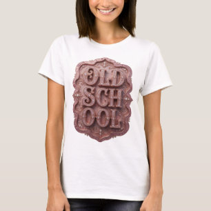 Camiseta Desenho de declaração em ouro impressionante OLD S