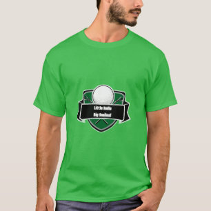Camiseta Desenho de Emblema de Escudo Com Bola e TacOS de G