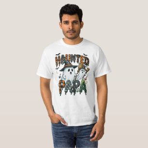 Camiseta Desenho de Fantasma do Papai Halloween Assombrado