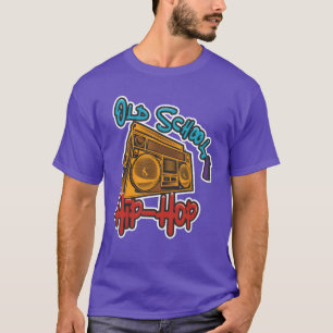Camiseta desenho de festa retrô de Hip Hop anos 90 homens e