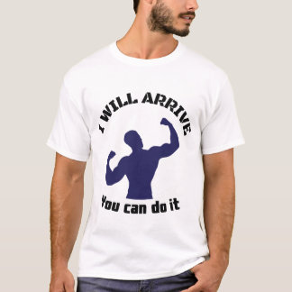 Camiseta Desenho de Fitness Motivacional