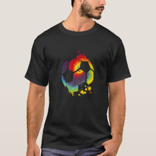Camiseta Desenho de Futebol com Tie Dye Jogador de Futebol