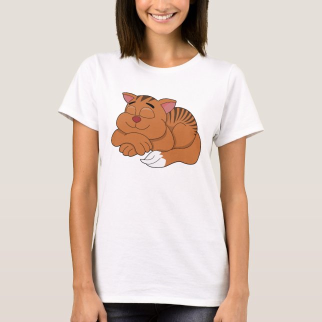 Camiseta desenho de gato (Frente)