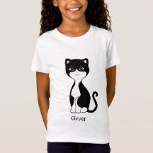 Desenho de gato de smoking fofo