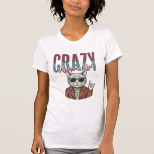 Camiseta Desenho de Gato Maluco Rappa Vintage_1