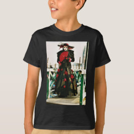 Camiseta Desenho de Geisha Kabuki