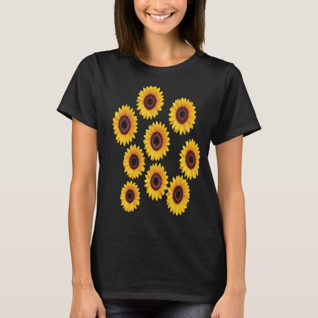 Camiseta Desenho de Girassol (Frente)