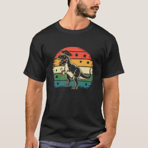 Camiseta Desenho de Graduação de Dinossauro T-Rex do Pôr do