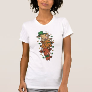 Camiseta Desenho de Gravura Vintage do Dia de São Patrício 
