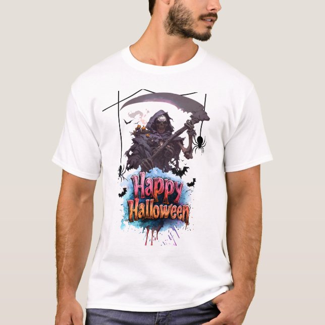 Camiseta desenho de halloween (Frente)