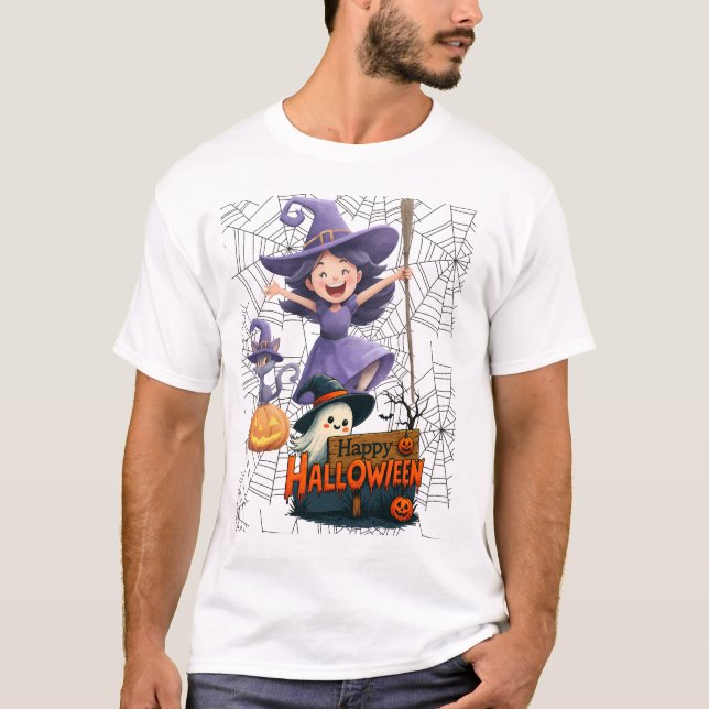 Camiseta desenho de halloween (Frente)