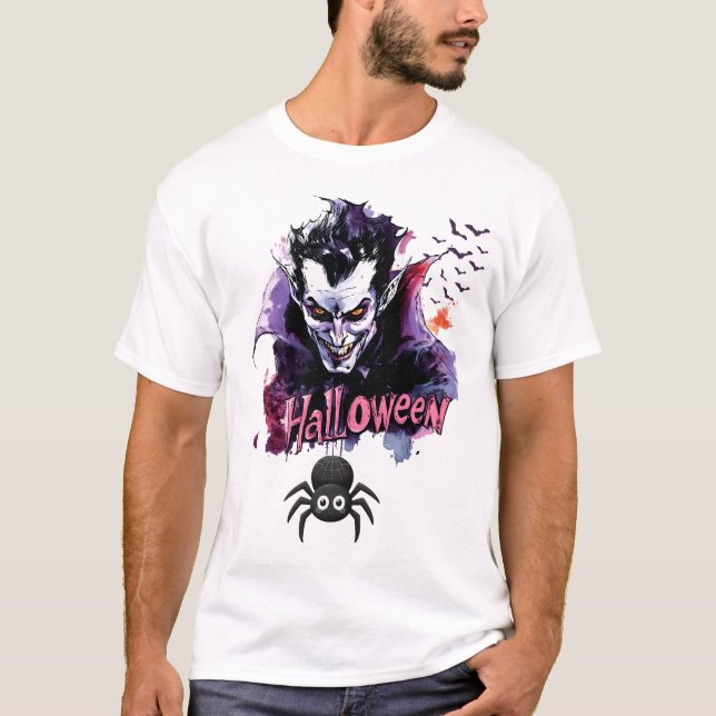 Camiseta desenho de halloween (Frente)