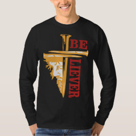Camiseta Desenho de Jesus Cruz Prego – Poderoso Cristão