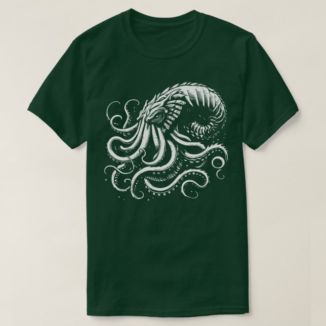 Camiseta desenho de kraken (Frente do Design)