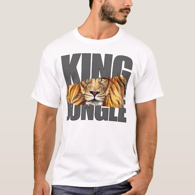 Camiseta desenho de leão (Frente)