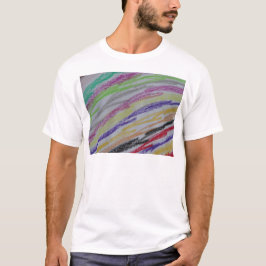 Camiseta Desenho de Linhas com Giz de Cera