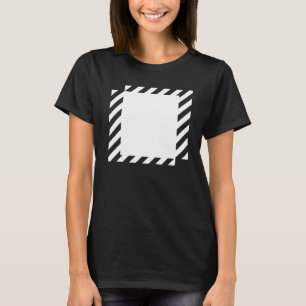 Camiseta desenho de linhas quadrados