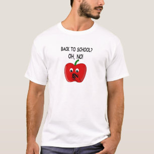 Camiseta Desenho de maçã de volta à escola