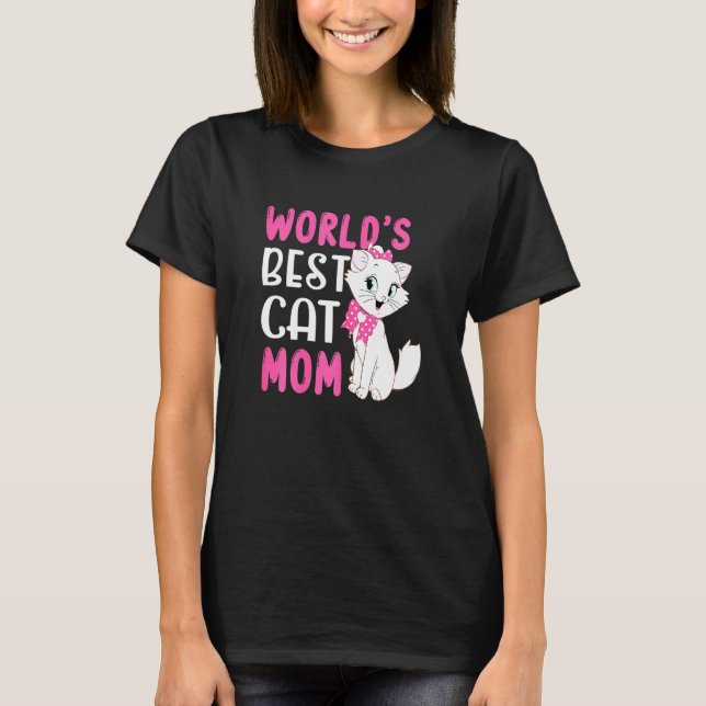 Camiseta Desenho de Mãe de Gato (Frente)