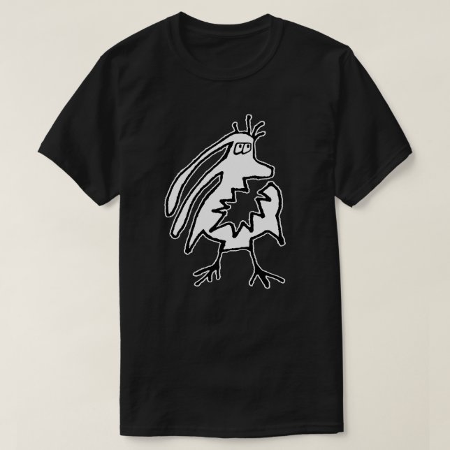 Camiseta Desenho de monstro de criaturas engraçadas e zanga (Frente do Design)