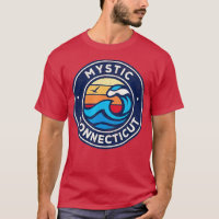 Desenho de Ondas Náuticas do Mystic Connecticut CT