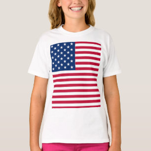 Camiseta Desenho de Orgulho da Bandeira Americana dos EUA