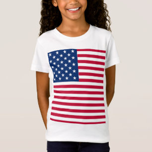 Camiseta Desenho de Orgulho da Bandeira Americana dos EUA