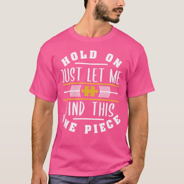 Camiseta Desenho de Peça de Quebra-Cabeça para Fãs de Quebr (Frente)