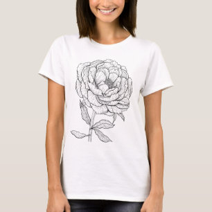 Camiseta Desenho de pedras, preto e branco 3 T-Shirt