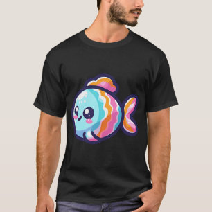 Camiseta Desenho de Peixe Brincalhão
