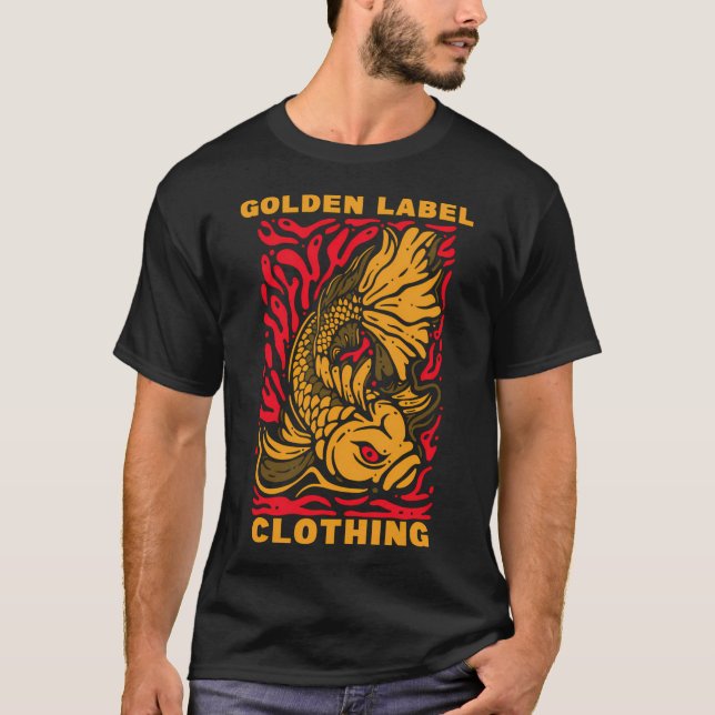 Camiseta desenho de peixe dourado (Frente)