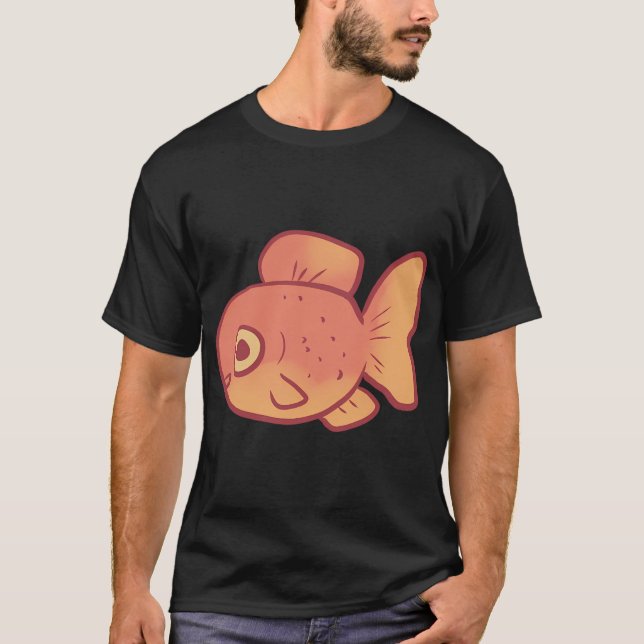 Camiseta Desenho de peixe dourado (Frente)