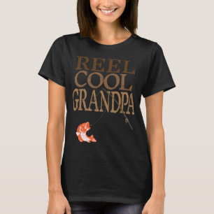 Camiseta Desenho de pesca do avô muito fixe masculino