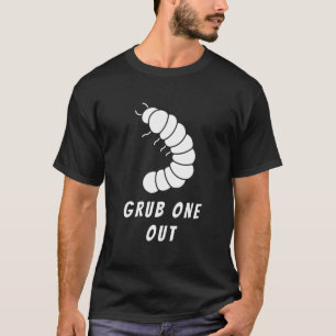 Camiseta Desenho de Piada de Pesca Duplo Sentido Grub One O