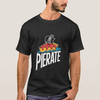 Camiseta Desenho de Piada de Torta de Pirata Divertido Pira