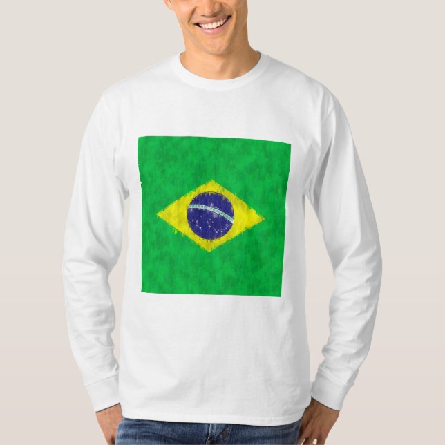 Camiseta Desenho de pintura a óleo no Brasil (Frente)