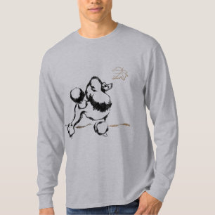 Camiseta Desenho de Poodle preto