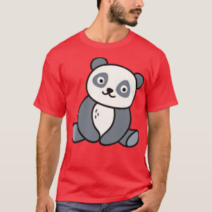 Camiseta Desenho de Portalha do Urso Panda Bonito